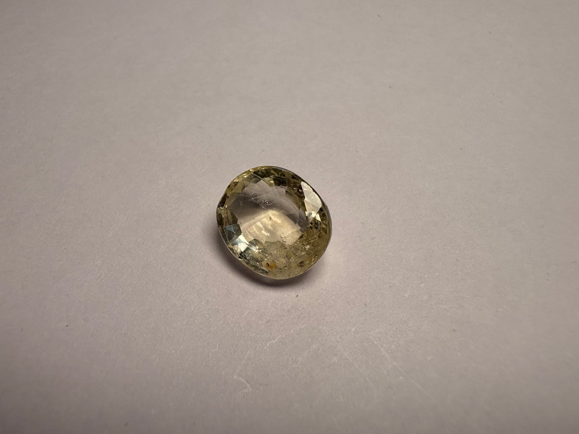 Yellow Sapphire 3.18 carat YSR-63 angled view