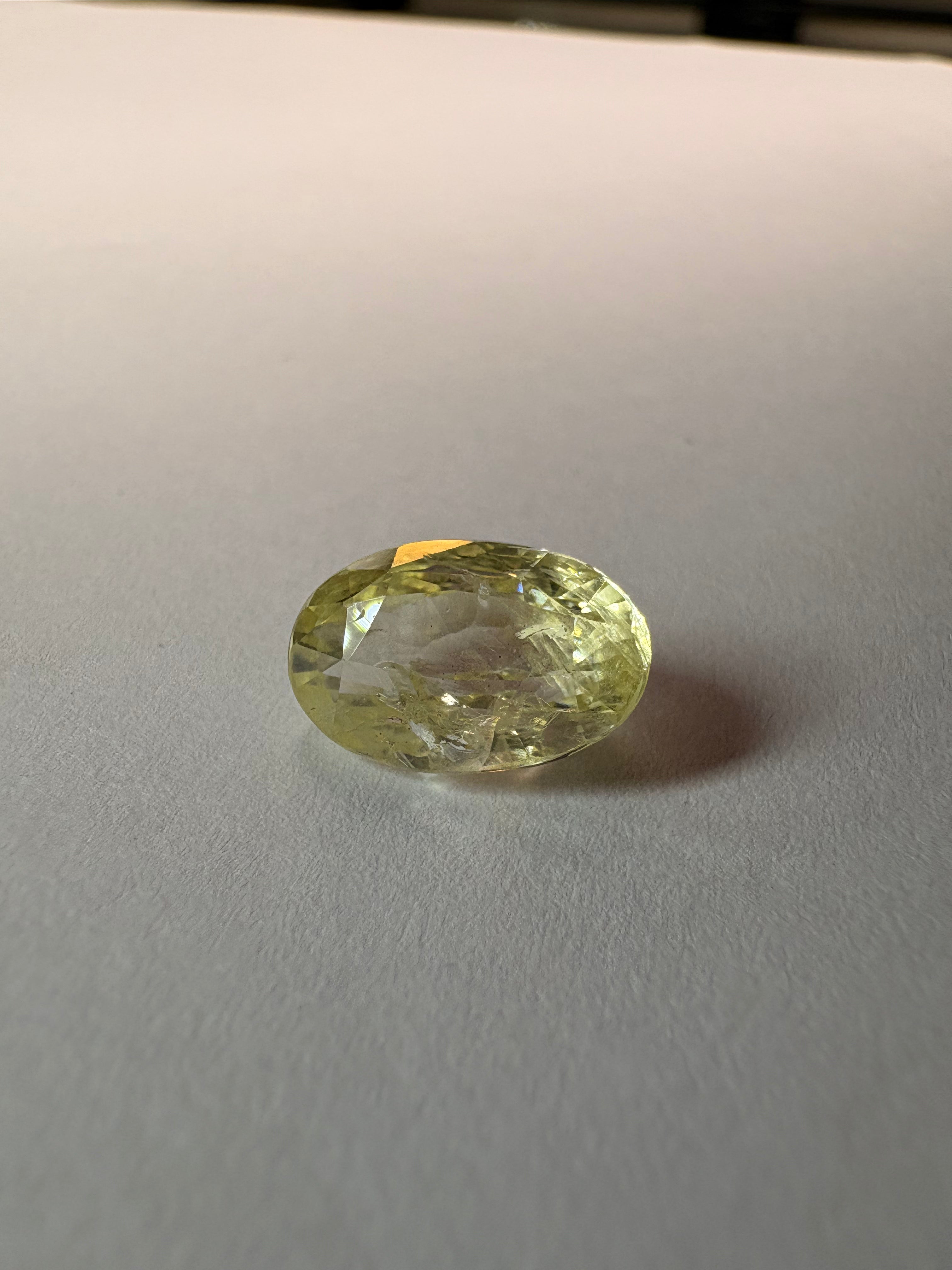 Yellow Sapphire 5.48 carat YSR-75 detail view 9